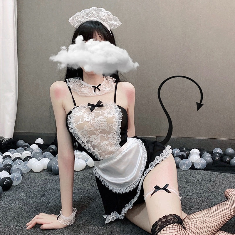 Sexy Lingerie Uniform Pure Maid Suit Free