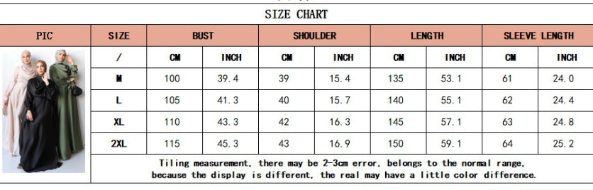 Muslim Pile Collar Robe And Ankle Dress