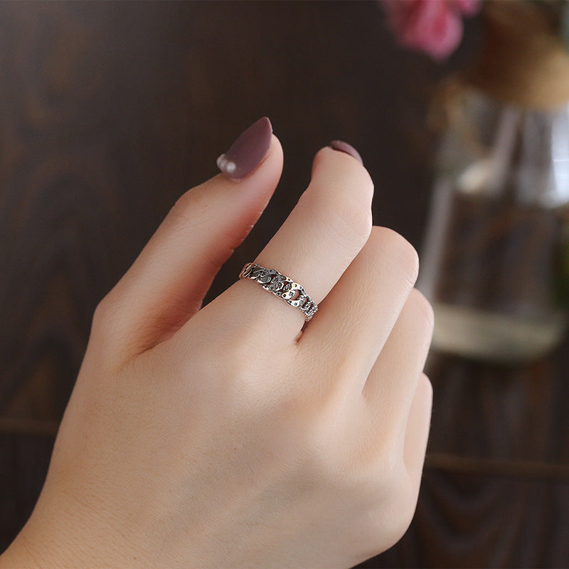 Vintage Old Cross Carved Ring