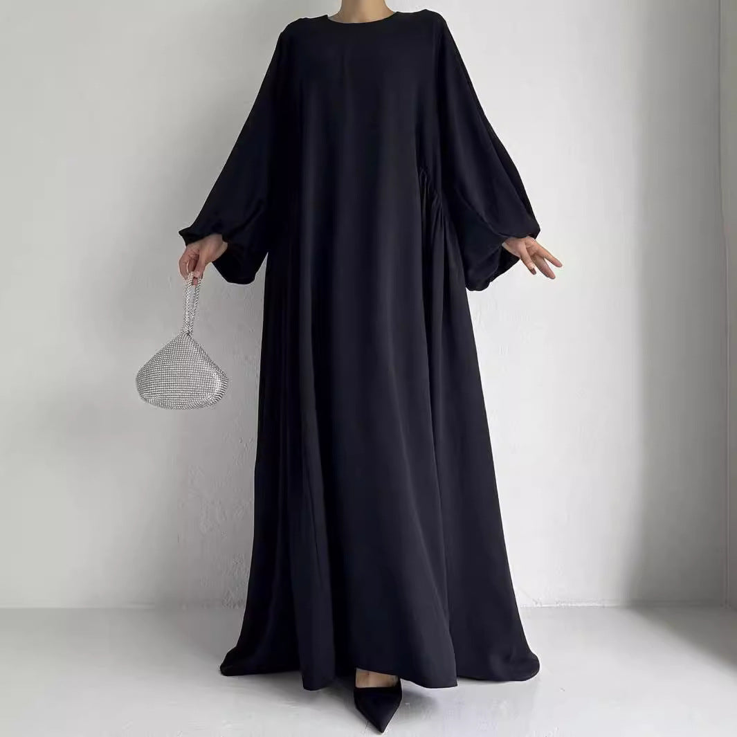 Middle East Muslim Women's Wear Plain Clothing Robe