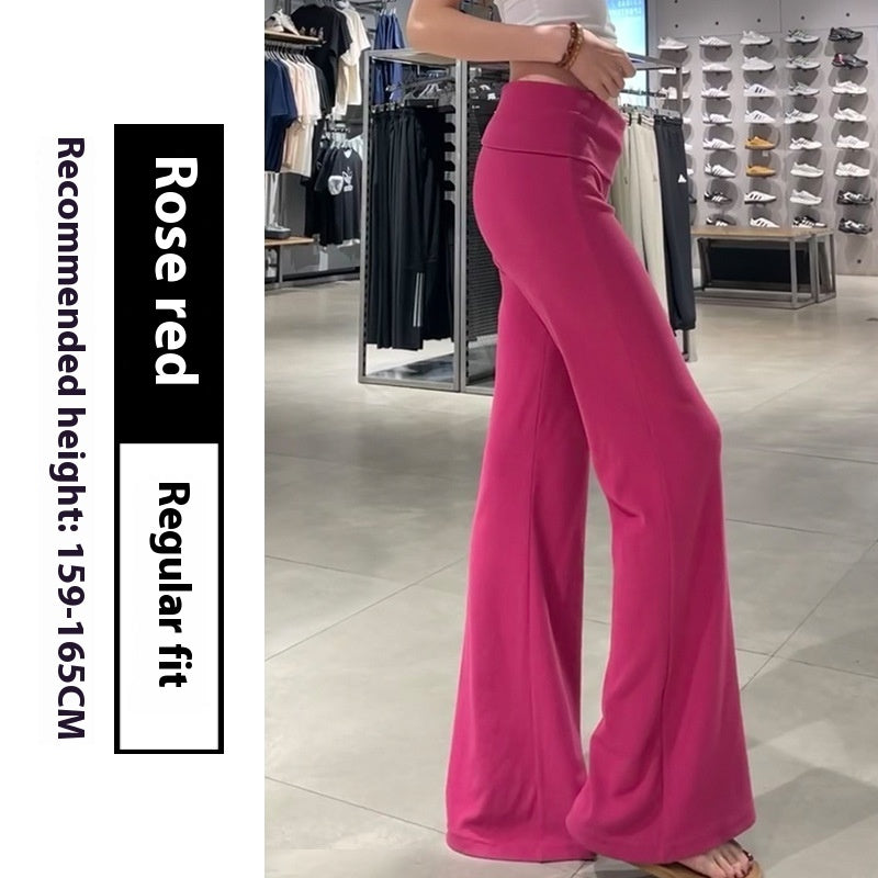 Women's Thin Low Waist Slimming Small Drape Casual Yoga Pants