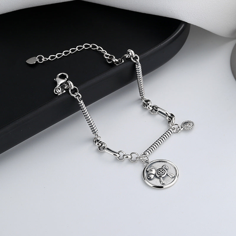 S925 Sterling Silver Money Bracelet