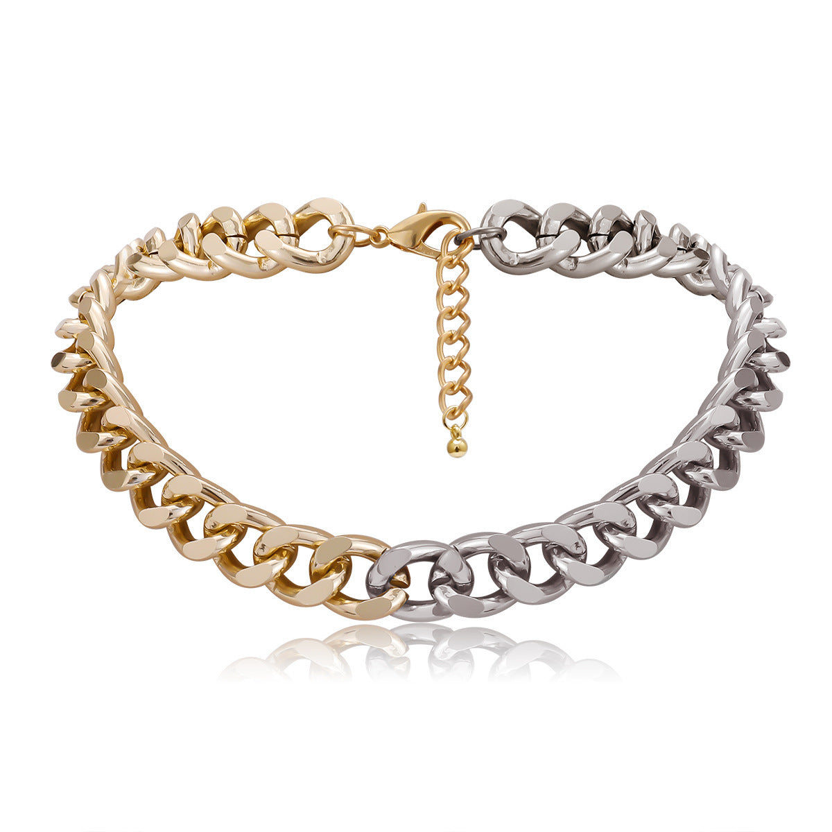 Personality Street Style Mix And Match Color Necklace Women