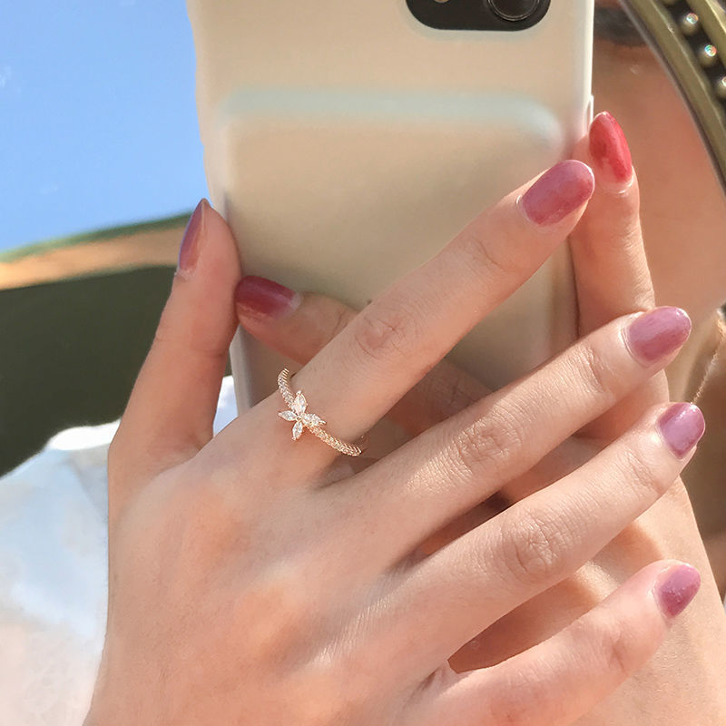 Korean Style Super Fairy Butterfly Ring Women