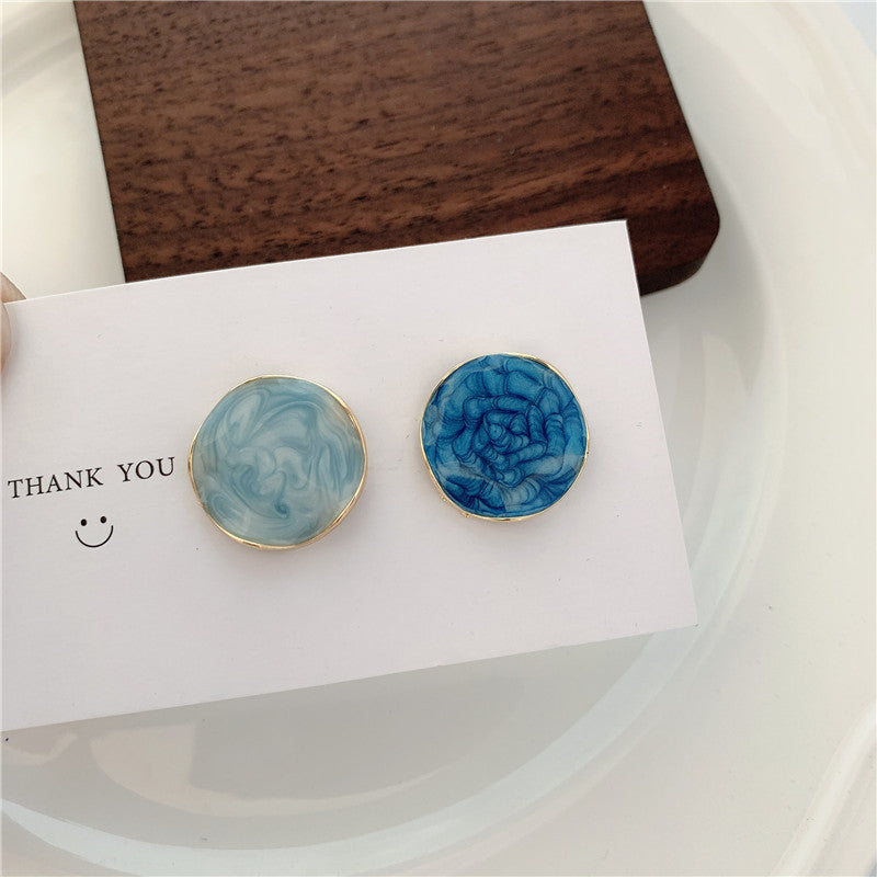 Trendy Sterling Silver Needle Stud Earrings For Women Korean Style Popular