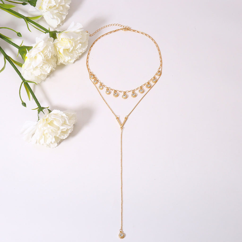Simple multi-layer long money jewelry