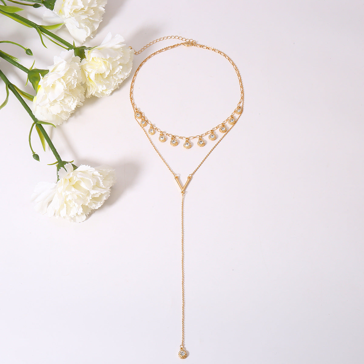 Simple multi-layer long money jewelry