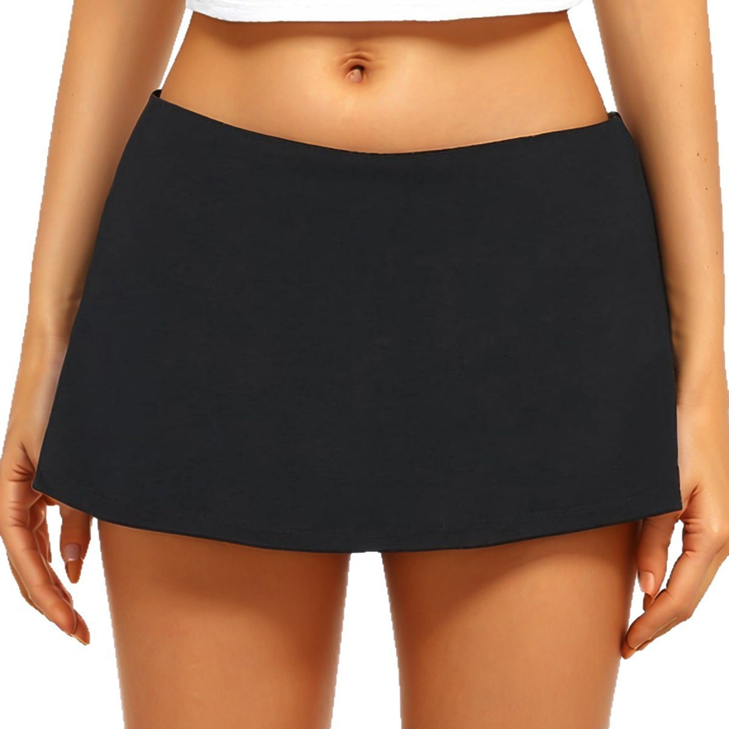Sports Half-length Tennis Skirt Women's Low Waist Mini