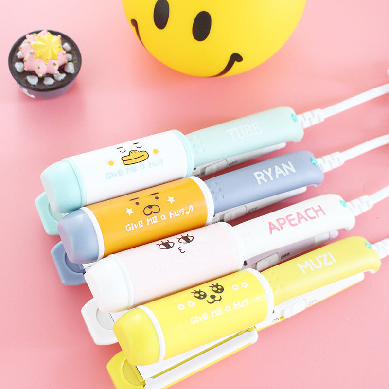 Mini cartoon hair straightener