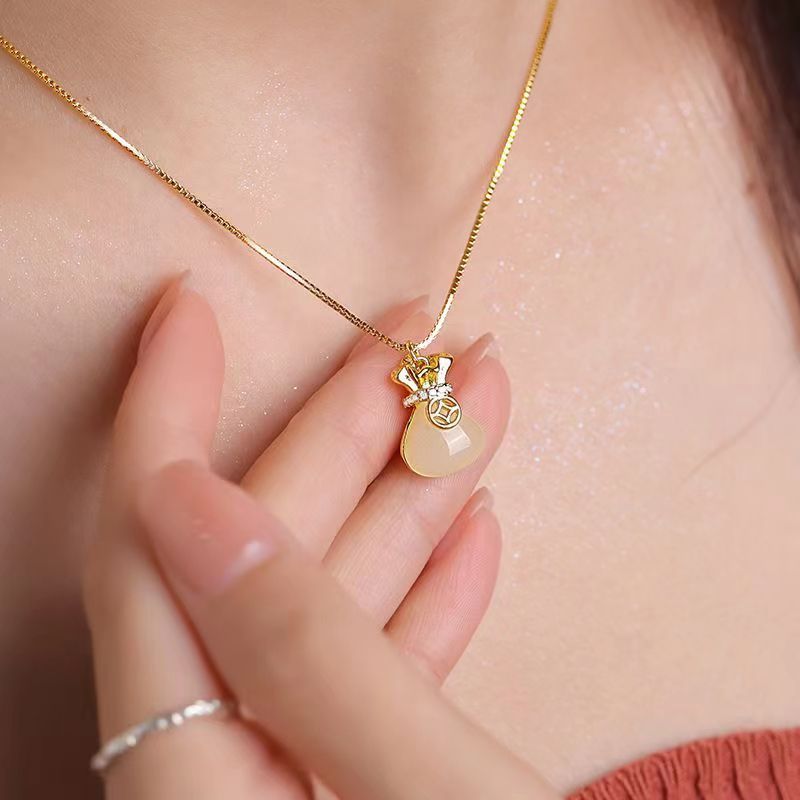 Vintage Money Bag Necklace For Women