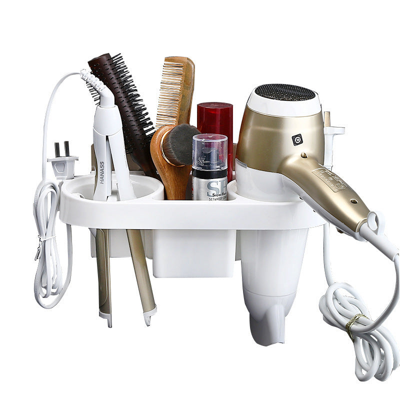 Hair dryer rack