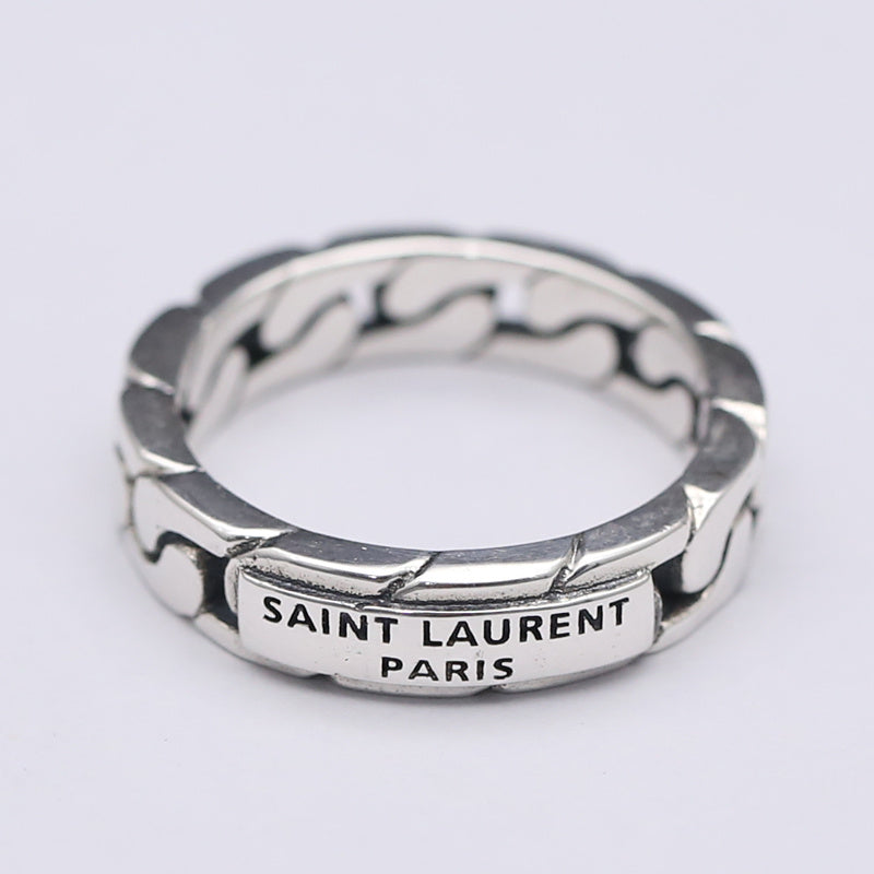 Old Index Finger Ring Fashion Thai Silver Ring