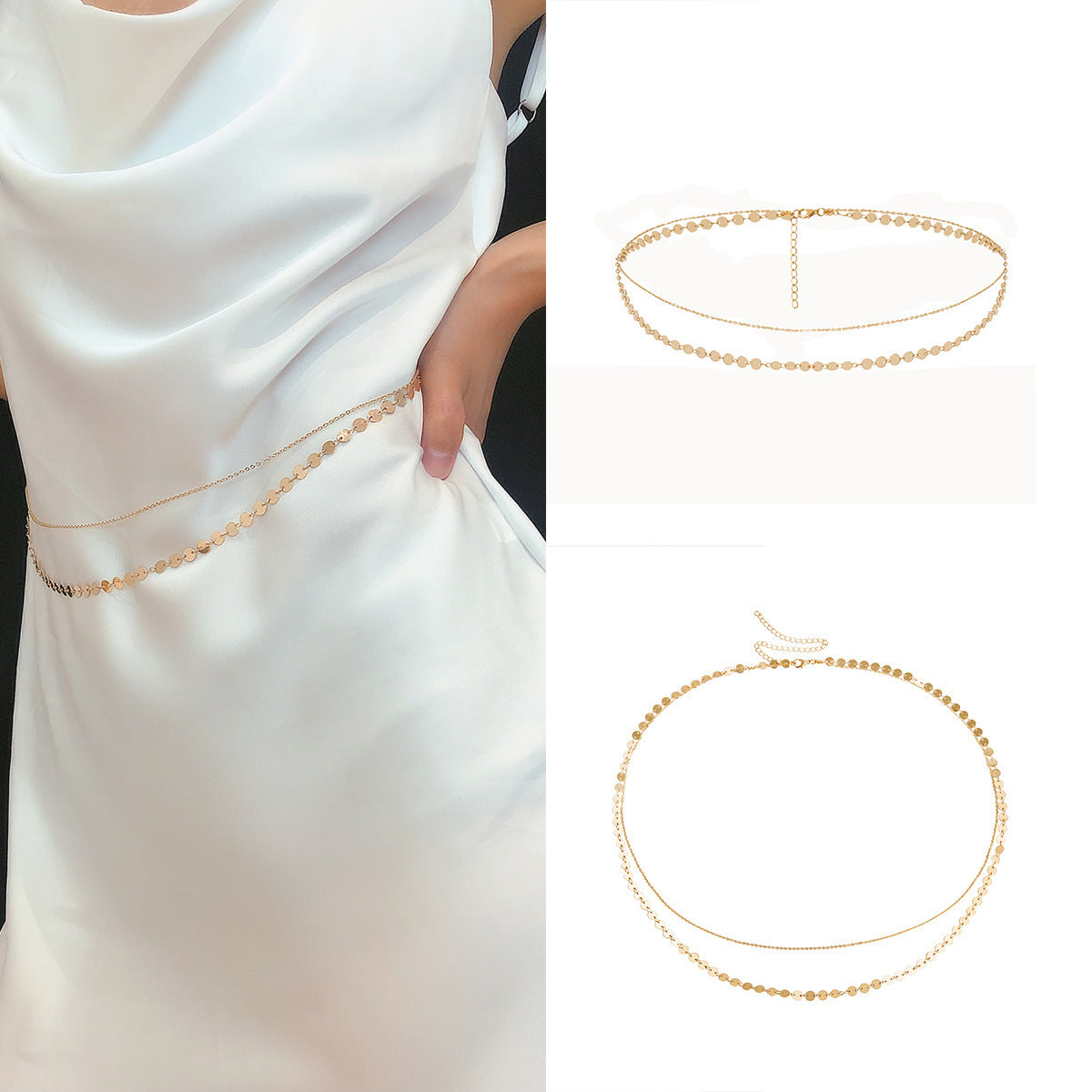Simple And Versatile Sexy Round Clothing Chain