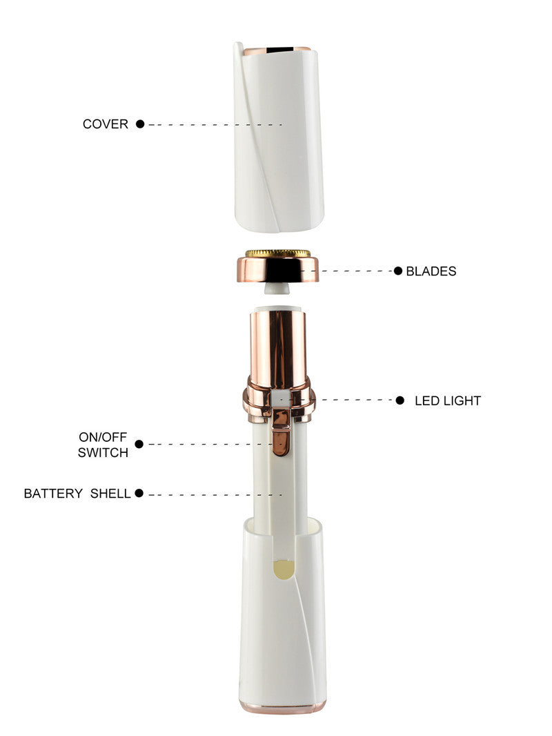 Mini Eyebrow Trimming Device Lipstick Hair Removal Device