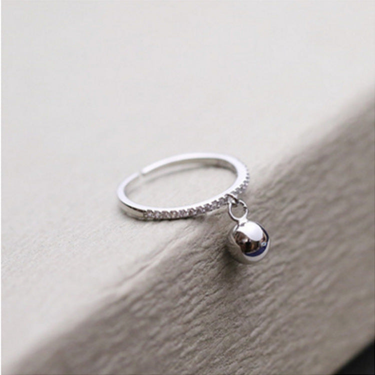 Korean Fashion Small Round Ball Diamond Ring Clothing Accessories Jewelry