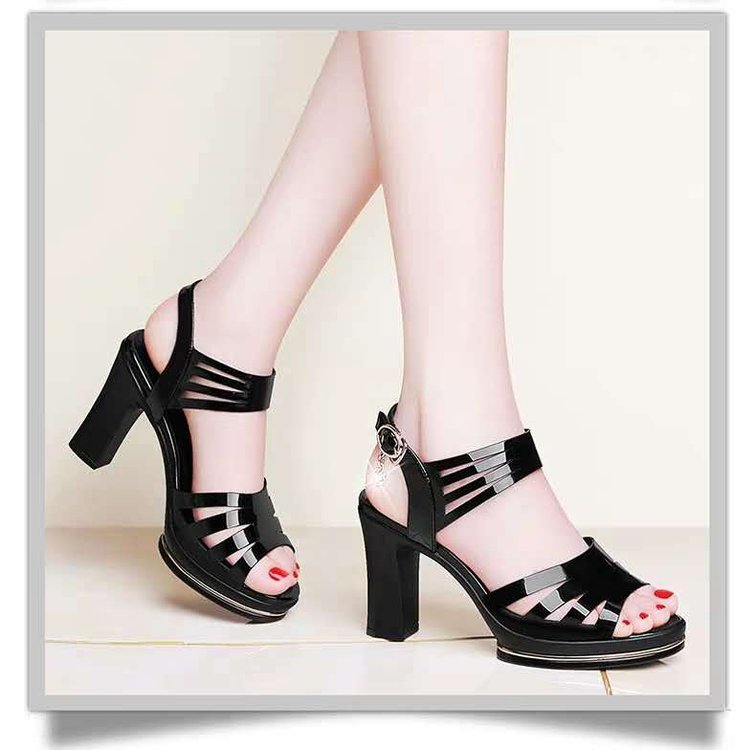 Fish Mouth Shoes Rome Waterproof Platform Women