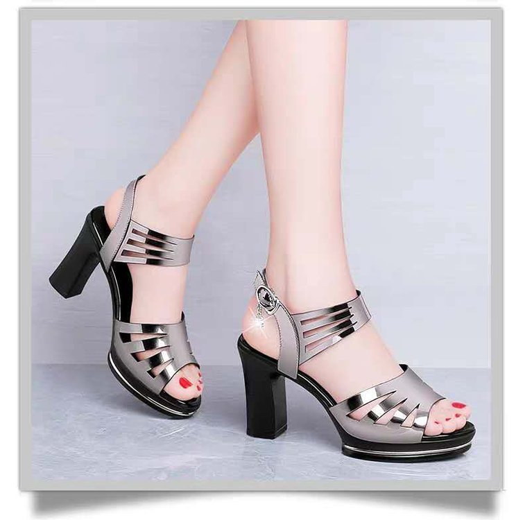 Fish Mouth Shoes Rome Waterproof Platform Women