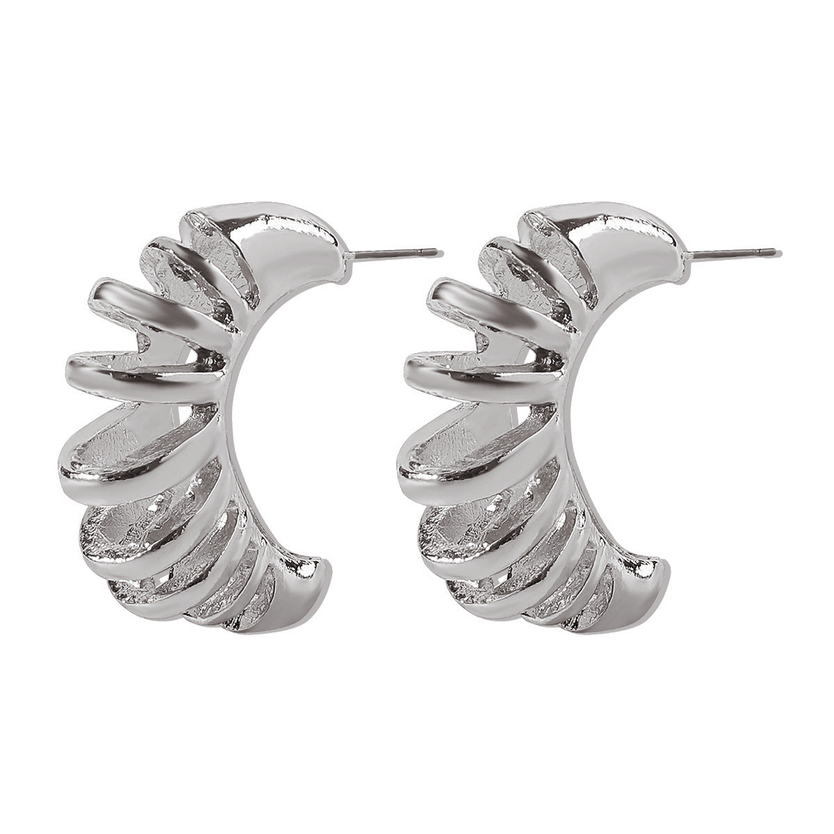 Cold Style Retro Hollow Stud Earrings Women