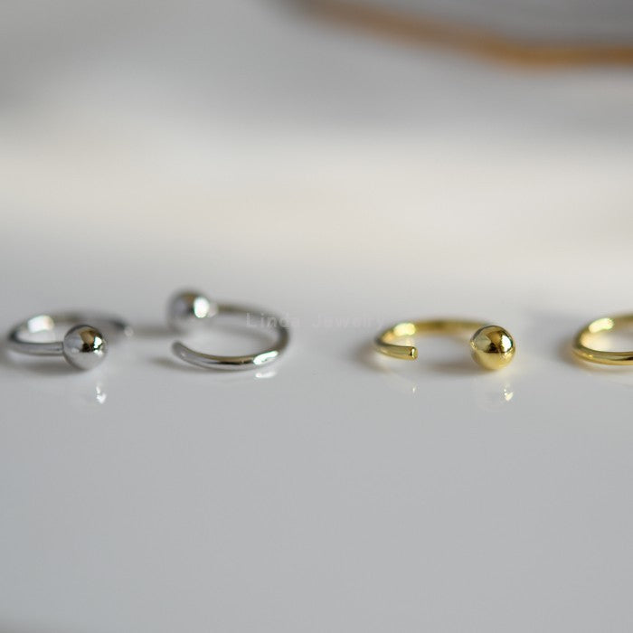 Sterling silver small ear bone nails
