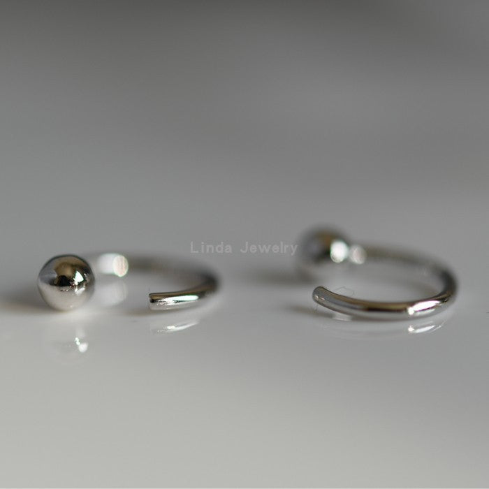 Sterling silver small ear bone nails