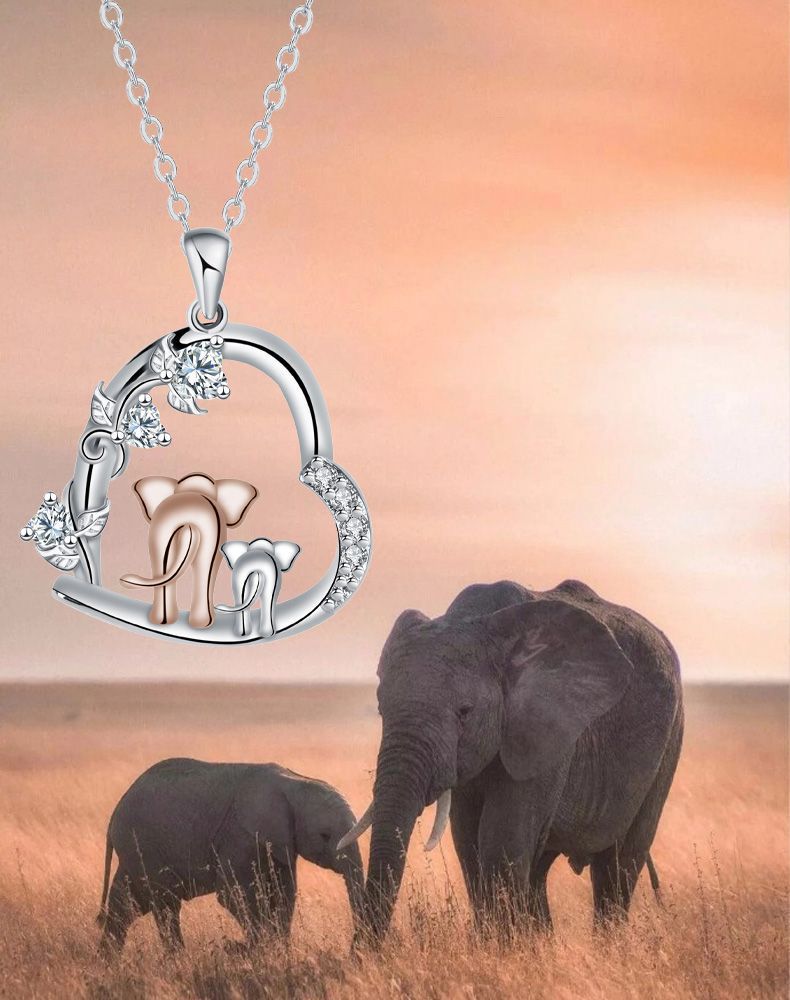 Elephant Necklace For Women Light Luxury Minority High-grade European And American Style