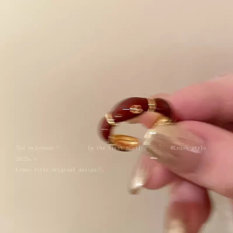 Ins Korean Style Niche Design Ring Advanced Normcore Style Ring