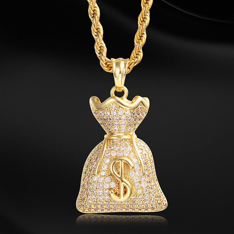 Symbol money bag pendant
