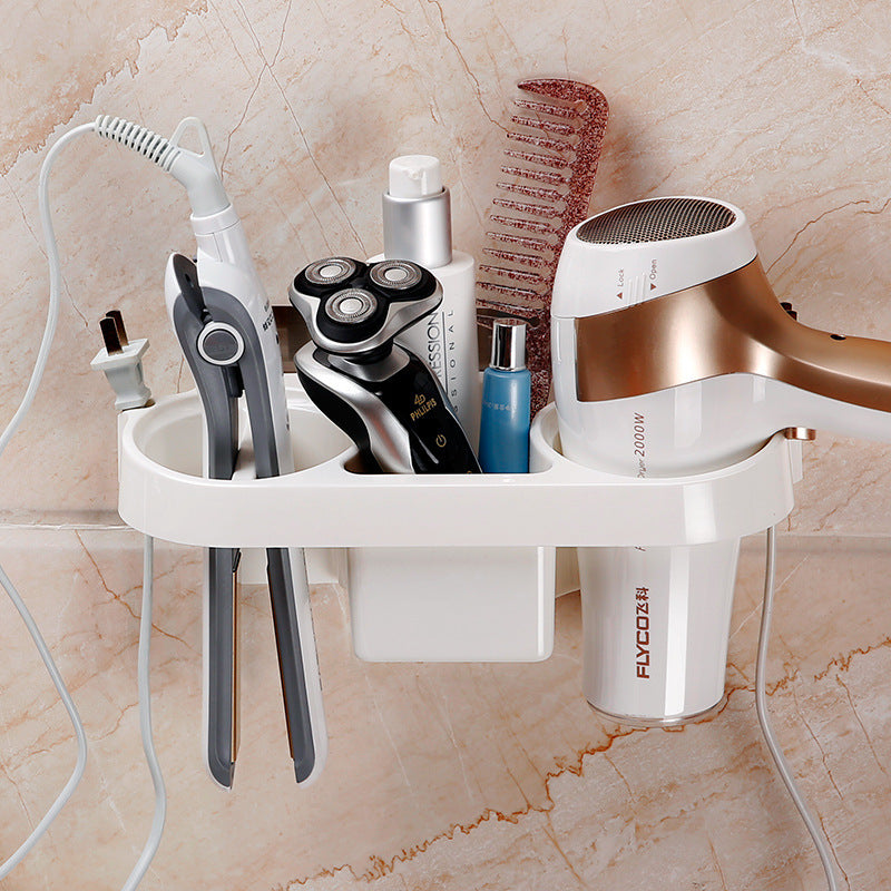 Hair dryer rack