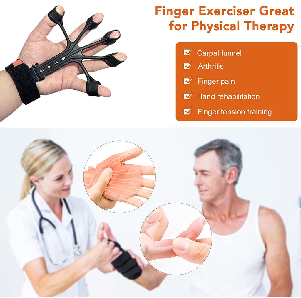 Silicone Finger Flexion And Extension Trainer Rehabilitation Abdominal Tensor