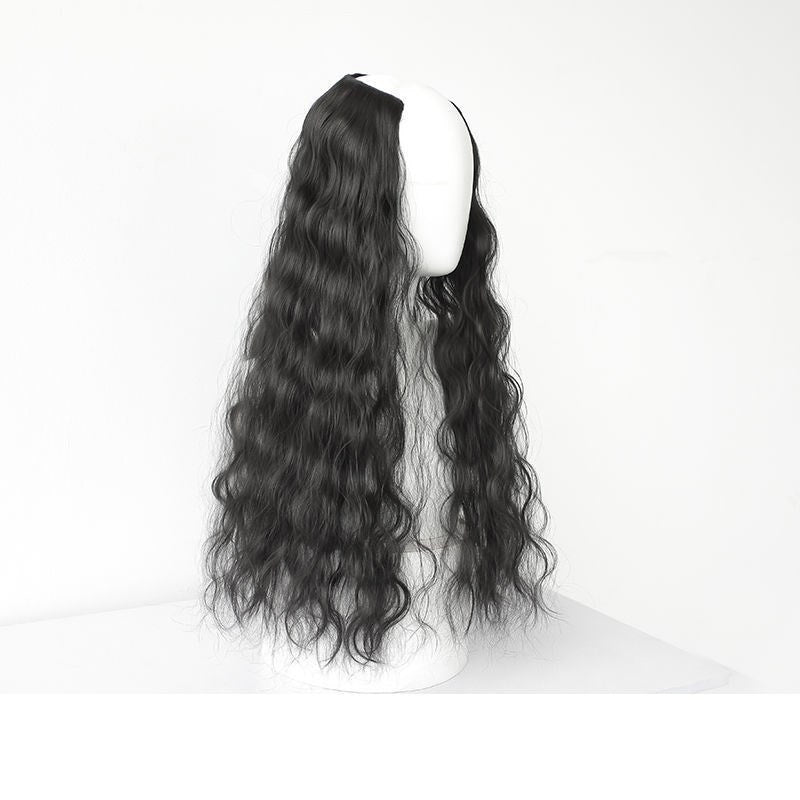 All Real Hair Small Curls Water Ripple Wig For Women