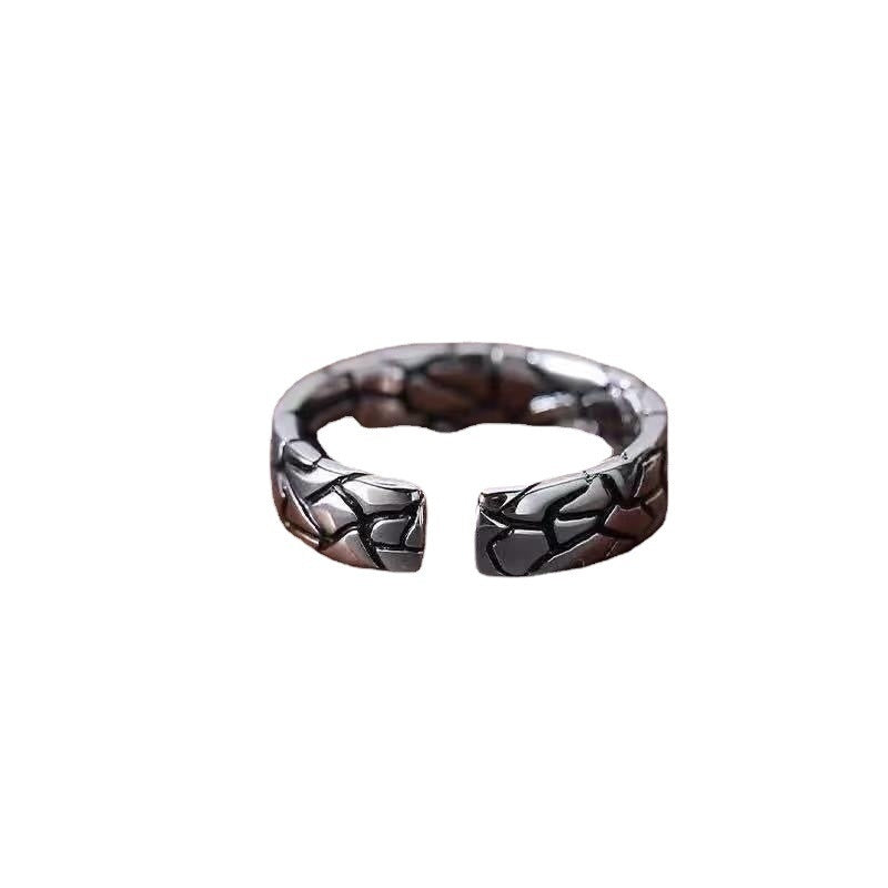 Vintage Old Wind Crack Open Ring