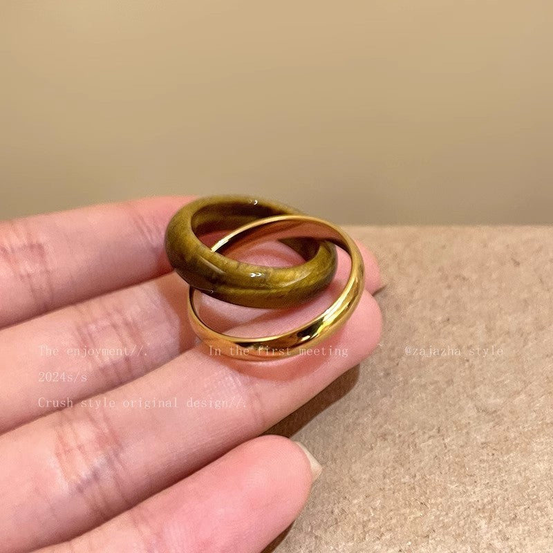 Ins Korean Style Niche Design Ring Advanced Normcore Style Ring