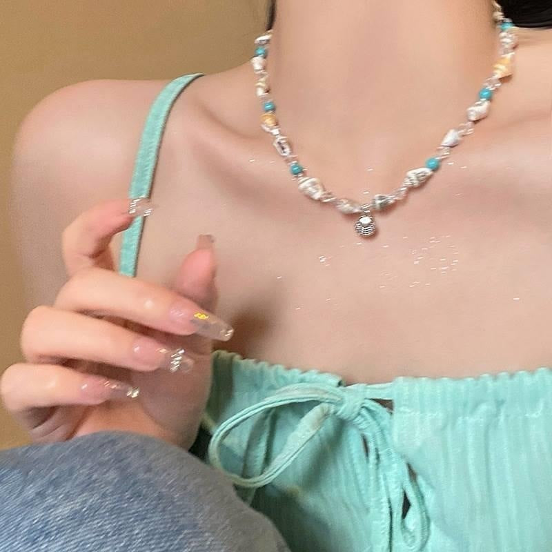 High-grade Popular Butterfly Pearl Necklace For Women Ins Style