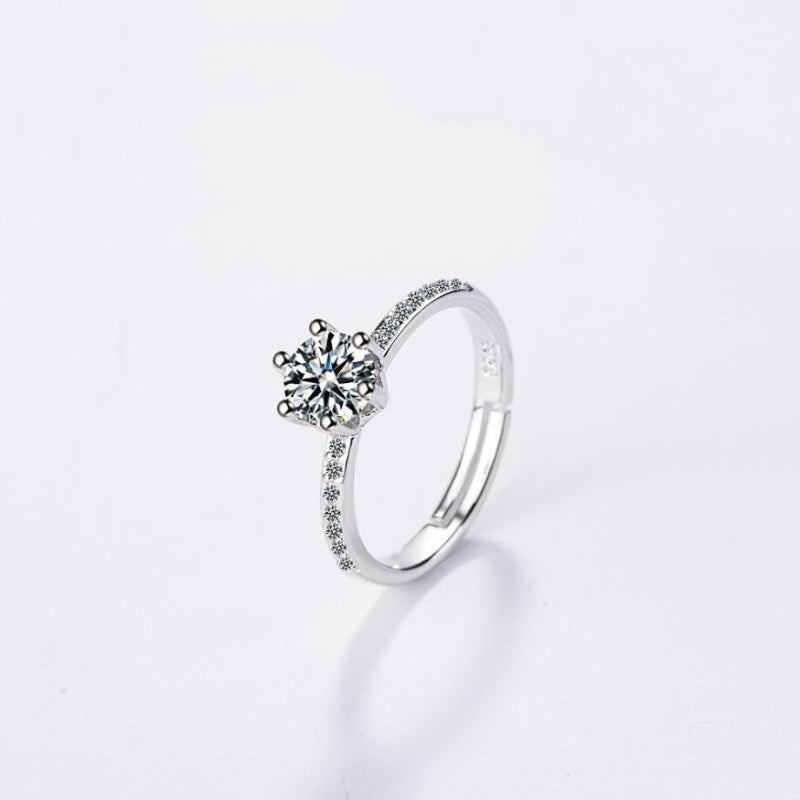 Forest zircon ring women