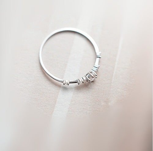 Diamond-encrusted style ring