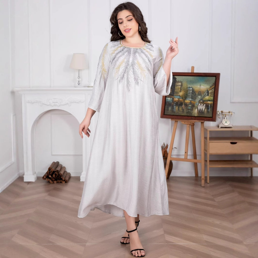 Women's Gilded Muslim Plus Size Dress