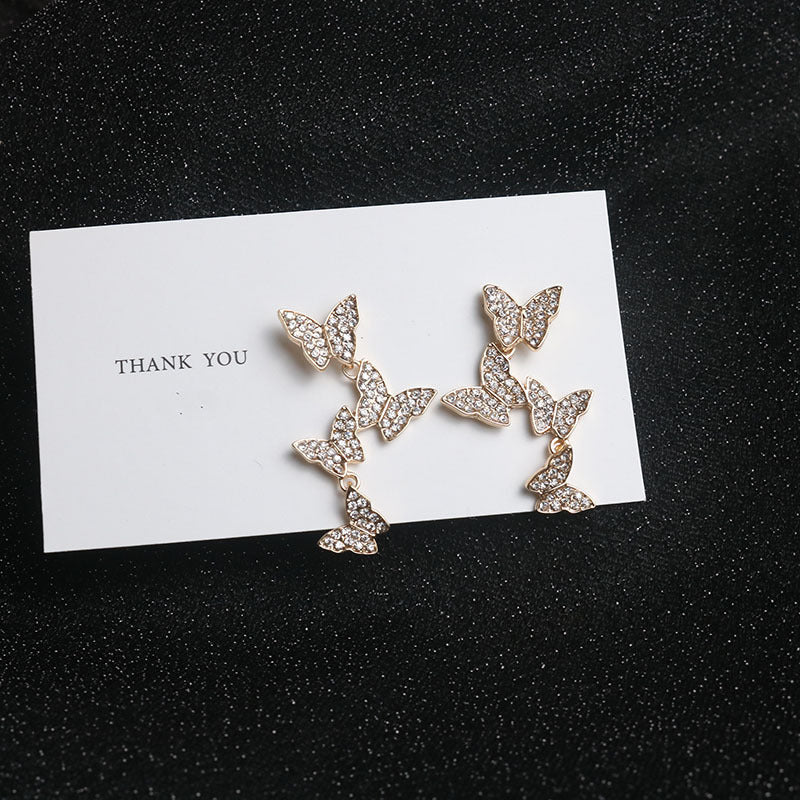 Trendy Sterling Silver Needle Stud Earrings For Women Korean Style Popular