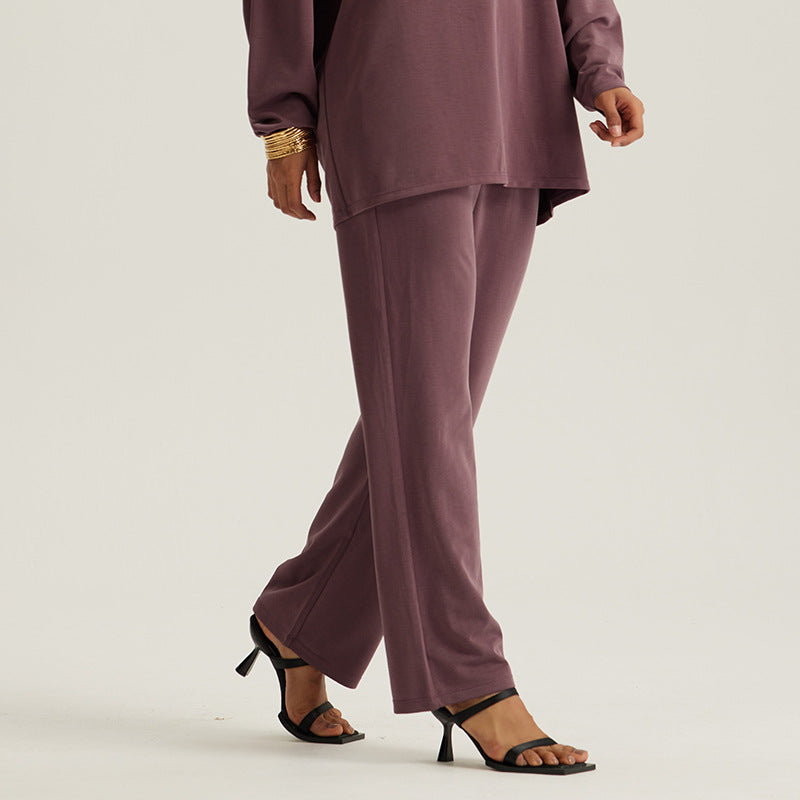 Middle Eastern Muslim Women's Loose Outerwear Long Sleeve Pants Suit