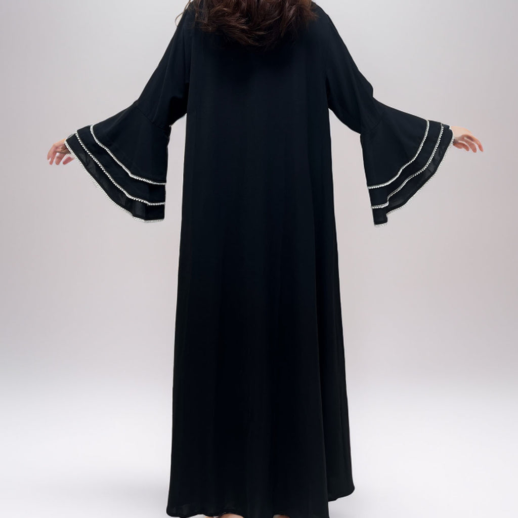 Simple Women's Clothing Hand Embroidered Pearl Robe