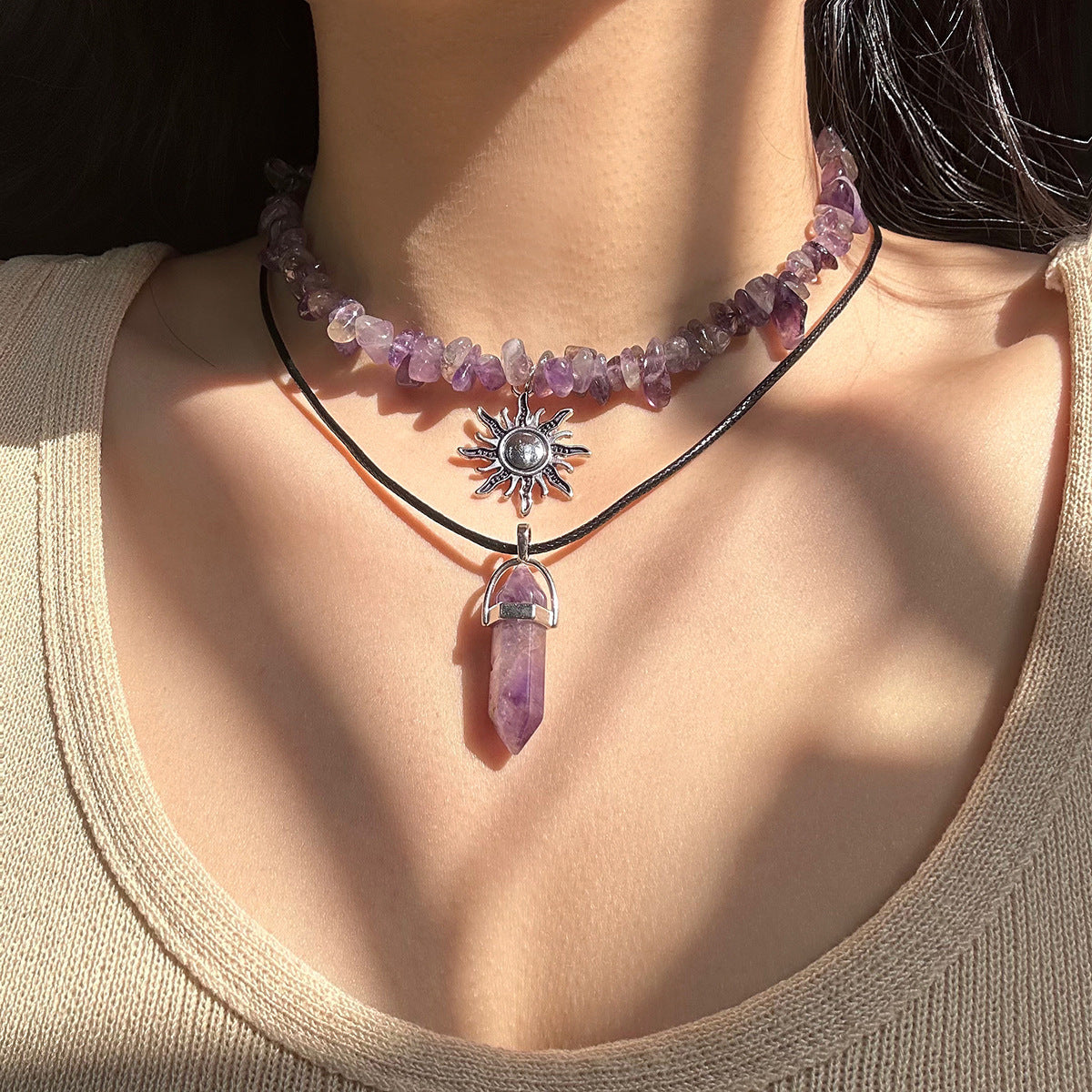 Vacation Style Irregular Gravel Necklace For Women