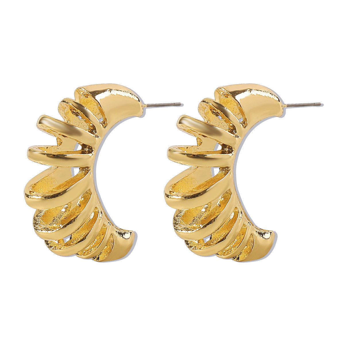 Cold Style Retro Hollow Stud Earrings Women