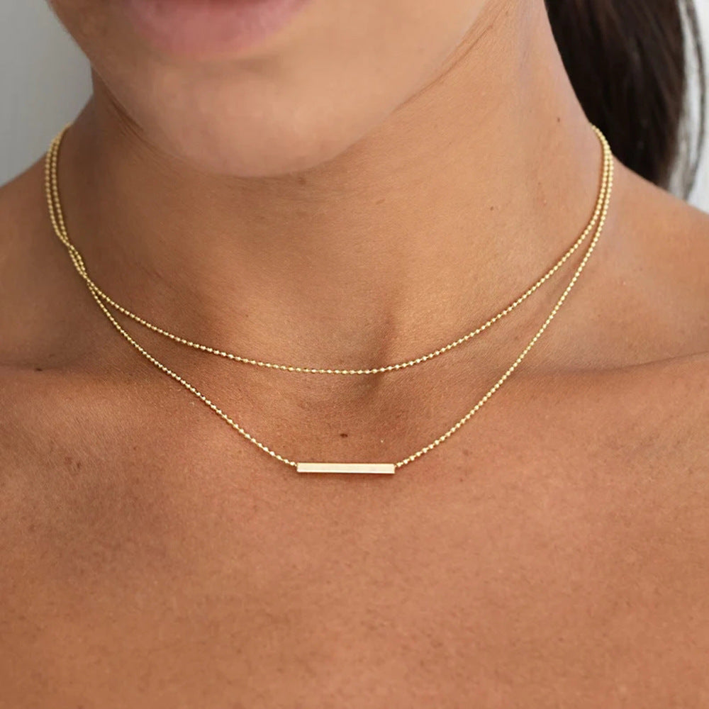 INS Style Fashion Personality Titanium Steel Necklace For Women