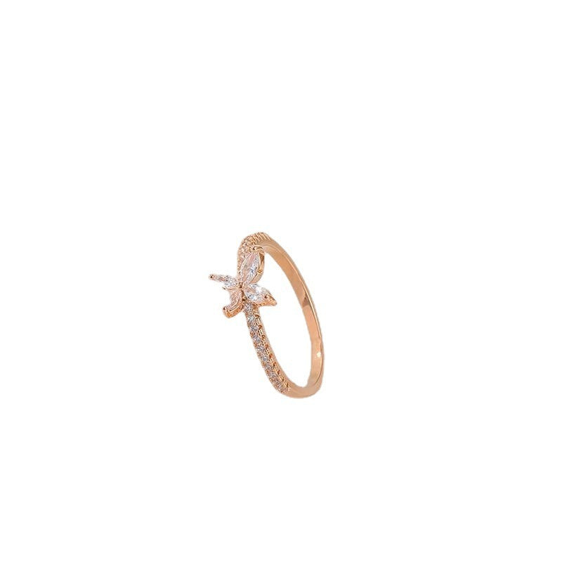 Korean Style Super Fairy Butterfly Ring Women