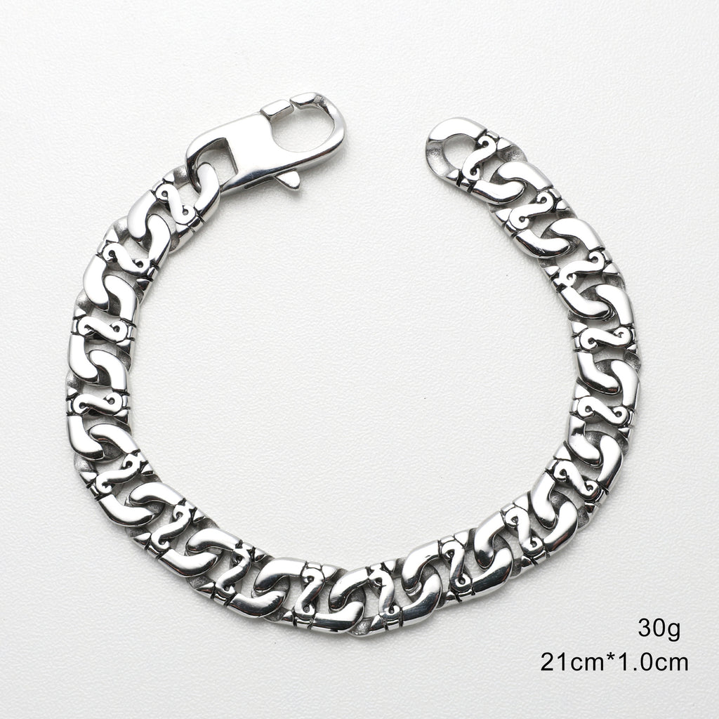 European And American Old Hip Hop Men's Bracelet