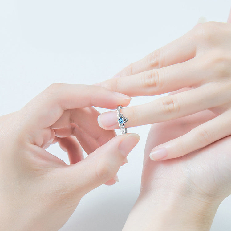 Do Old Moonstone Couple Rings Retro Princess Knight