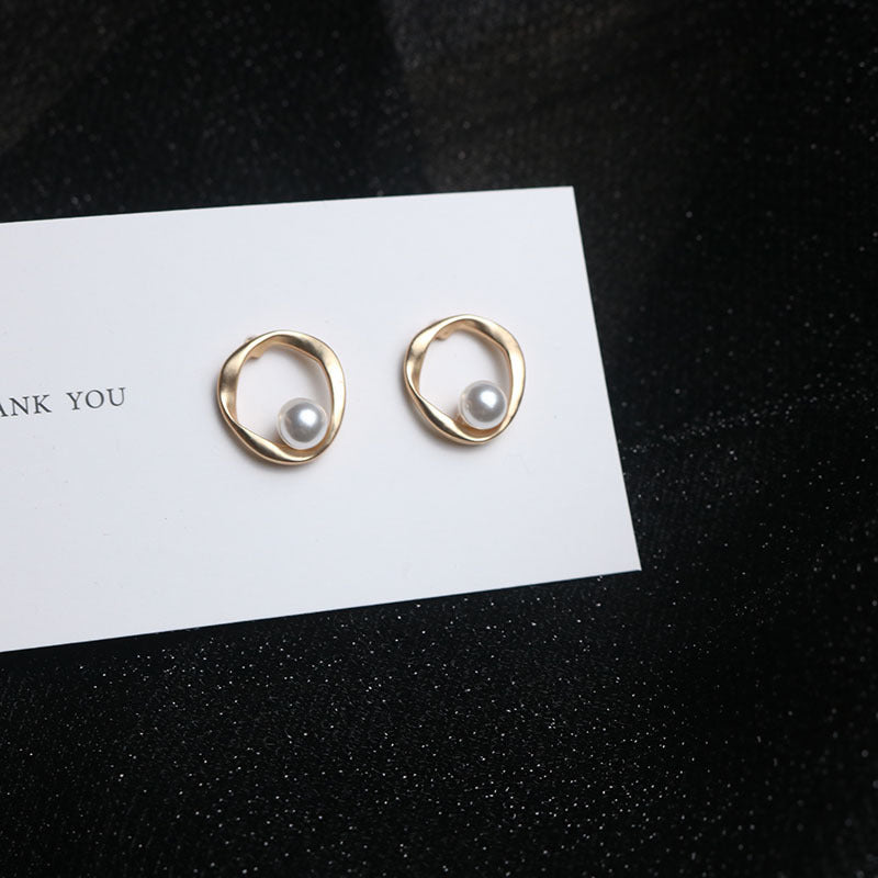 Trendy Sterling Silver Needle Stud Earrings For Women Korean Style Popular