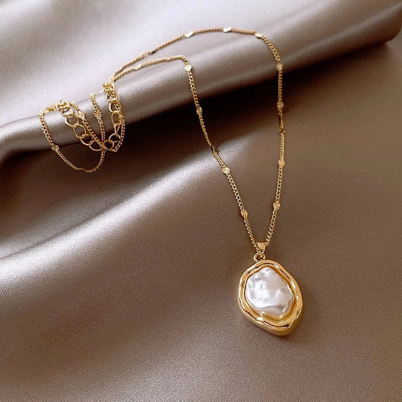 High-grade Popular Butterfly Pearl Necklace For Women Ins Style