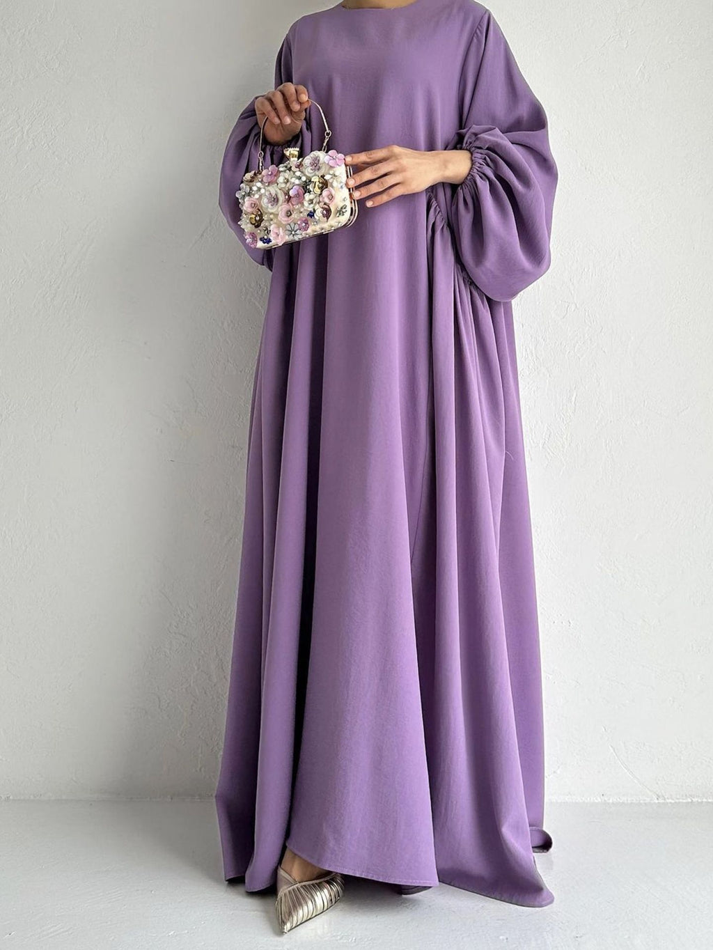 Middle East Muslim Women's Wear Plain Clothing Robe