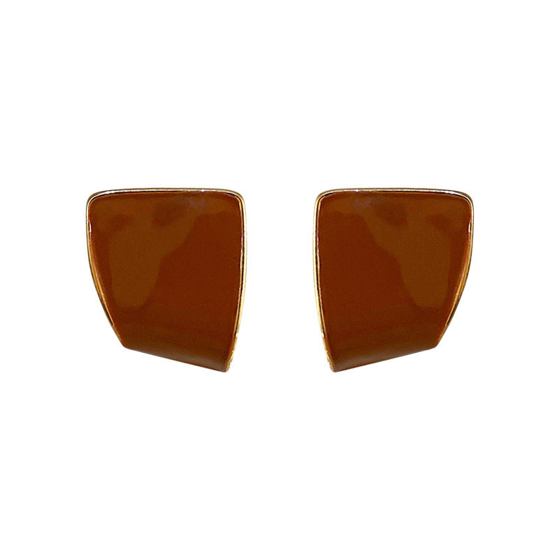 Retro Hong Kong Style Personality Temperament Earrings Women