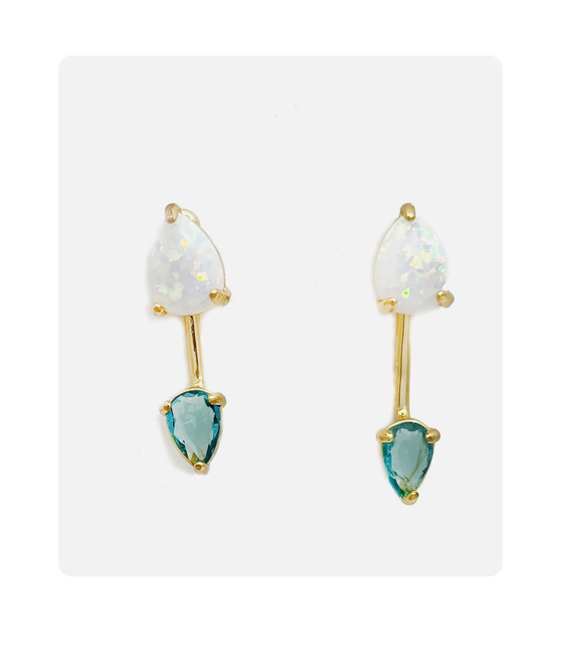 European And American Ins Style Simple Dual-wear Triangle Earrings Women